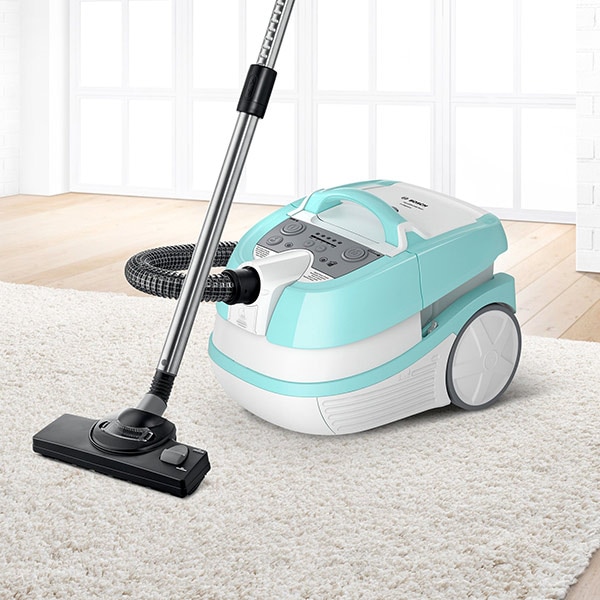 Aspirator cu spalare BOSCH AquaWash&Clean BWD420HYG, 5l, 2000W, alb-bleu