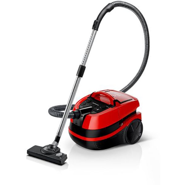 Aspirator cu spalare BOSCH AquaWash&Clean BWD421PET, 5l, 2100W, negru-rosu