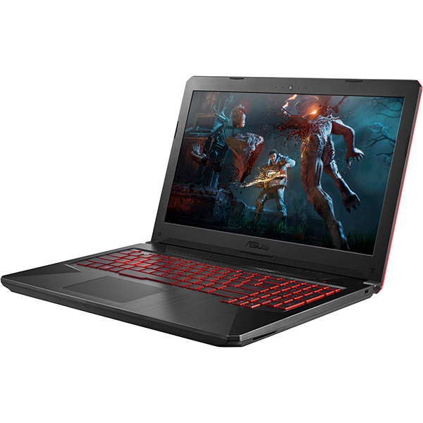 Laptop Gaming ASUS FX504GE-EN150, Intel Core i7-8750H pana la 4.1GHz, 15.6" Full HD, 16GB, HDD 1TB + SSD 128GB, NVIDIA GeForce GTX 1050 Ti 4GB, Free Dos