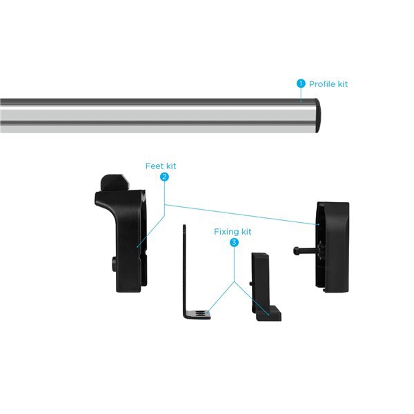 Bare transversale MENABO Professional, Opel Movano L1, L2 - H1, H2, 2010-Prezent, 165 cm
