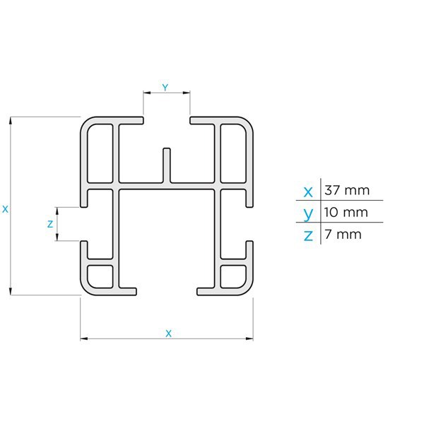 Bare transversale MENABO Professional, Opel Movano, L2, L3 - H2, H3, 1997-2010, 165 cm