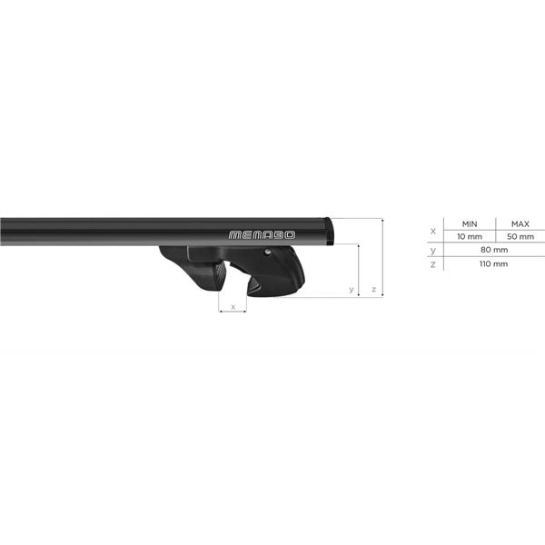 Bare transversale MENABO Jackson Black, Great Wall Ufo, 2008-Prezent, 120 cm