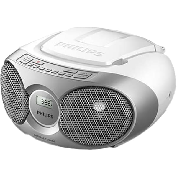 Radio CD portabil PHILIPS AZ215S/12, 3 W, FM, argintiu