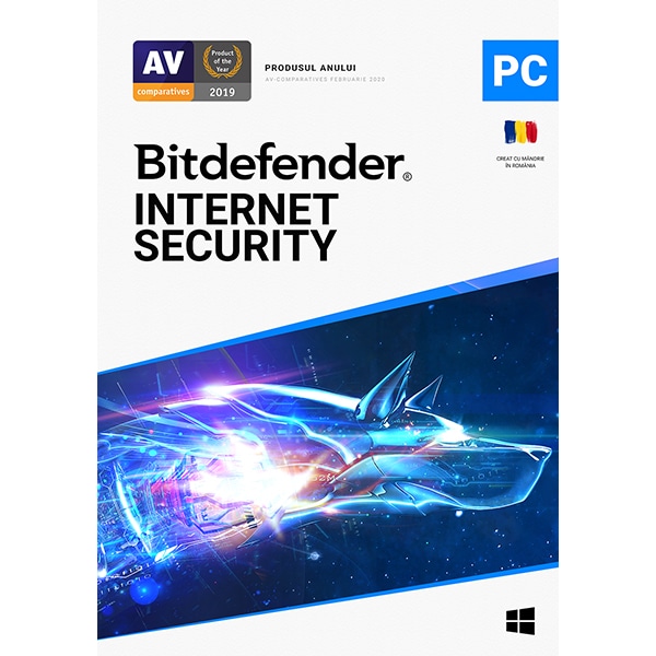 Antivirus BITDEFENDER Internet Security, 1 an, 5 PC, Retail