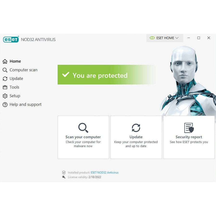 Antivirus ESET NOD32, 1 an, 1 PC, Retail