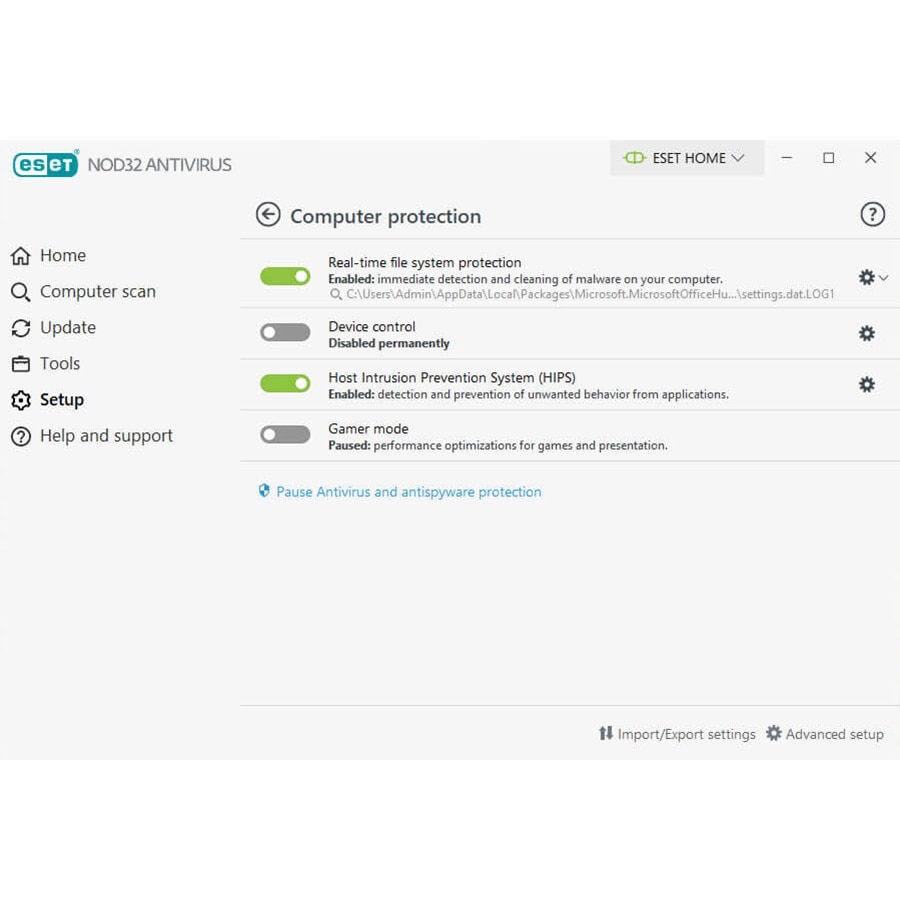 Antivirus ESET NOD32, 1 an, 1 PC, Retail