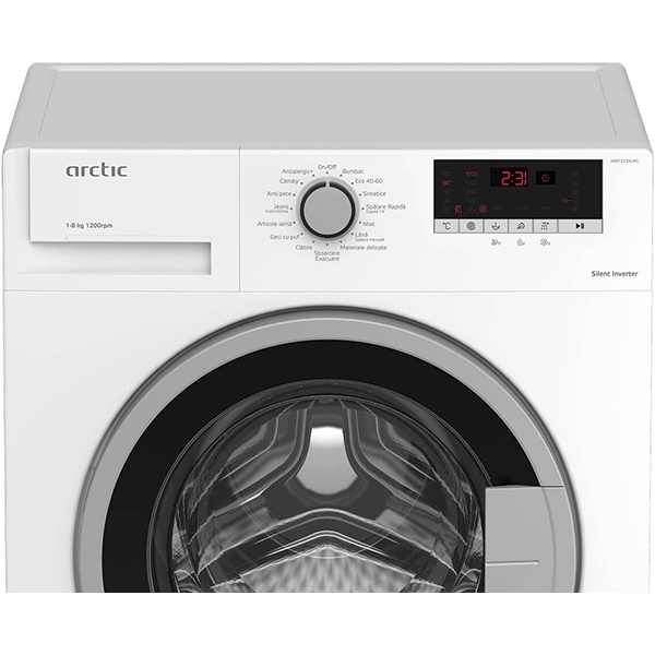 Masina de spalat rufe frontala ARCTIC AB81223XLW5, 8 kg, 1200rpm, Clasa C, alb