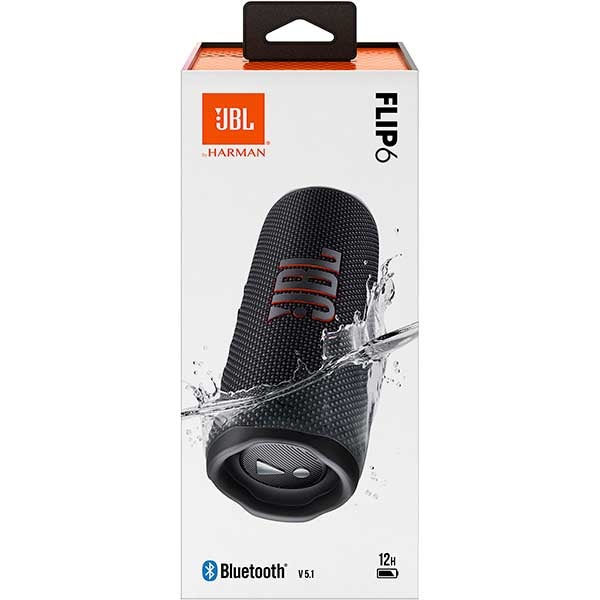 Boxa portabila JBL Flip 6, Bluetooth, IP67, negru