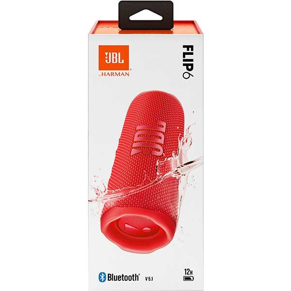 Boxa portabila JBL Flip 6, Bluetooth, IP67, rosu