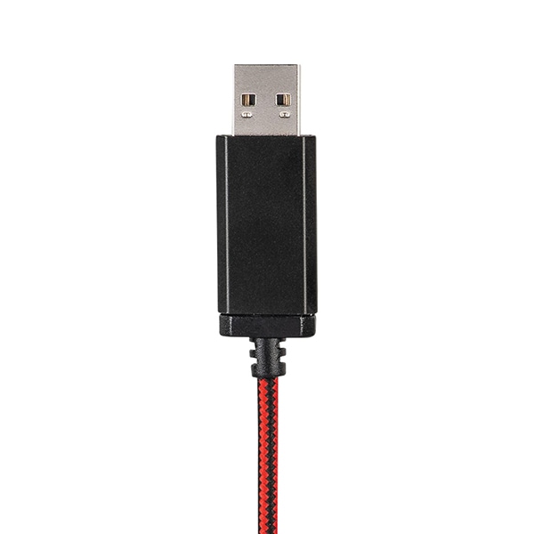 Casti PC HAMA PC-Office HS-USB400, USB, negru-rosu