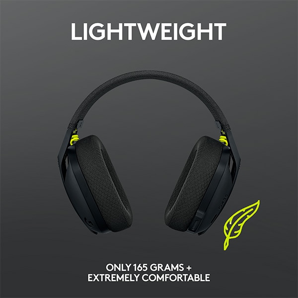 Casti Gaming Wireless LOGITECH G435 Lightspeed, multiplatforma, 3.5mm, USB-C, negru
