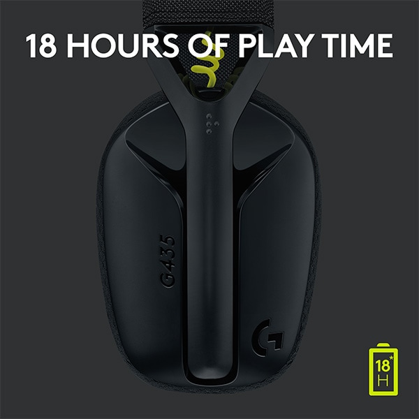 Casti Gaming Wireless LOGITECH G435 Lightspeed, multiplatforma, 3.5mm, USB-C, negru