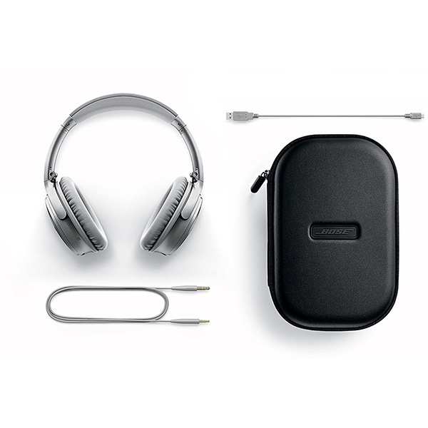Casti BOSE Quiet Comfort 35 II, Bluetooth, On-Ear, Microfon, Noise Cancelling, argintiu