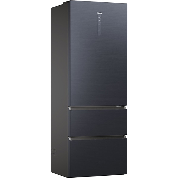 Combina frigorifica HAIER HTW7720ENMB, No Frost, 483 l, H 201 cm, Clasa E, Wi-Fi, negru
