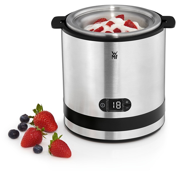 Aparat de facut inghetata WMF Kitchenminis 3in1 416450011, 12W, argintiu-negru