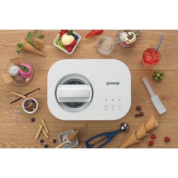 Aparat de inghetata GORENJE ICM10W, 100W, alb