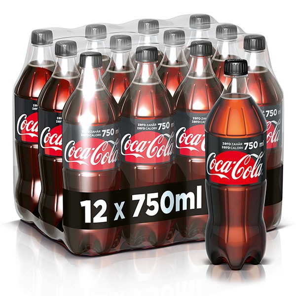 Bautura Racoritoare Carbogazoasa Coca Cola Zero Bax 0 75l X 12 Sticle
