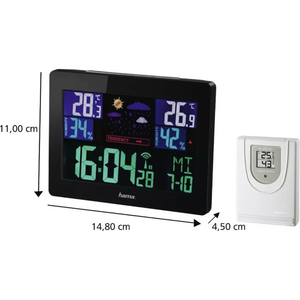 Statie meteo HAMA Color EWS-1400, negru
