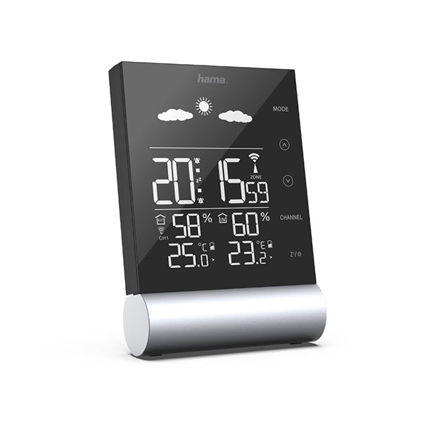 Statie meteo HAMA Black Line 00186417, negru