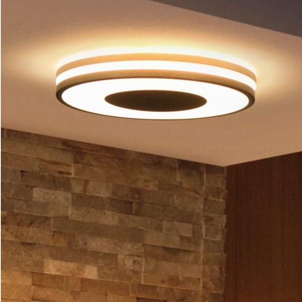 Plafoniera LED Smart PHILIPS Hue 8718696175187, 27W, 2400lm, Wi-Fi, lumina variabila, negru