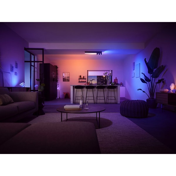 Plafoniera LED Smart PHILIPS Hue 8718696175996, 53.1W, 3650lm, Wi-Fi, RGB, negru