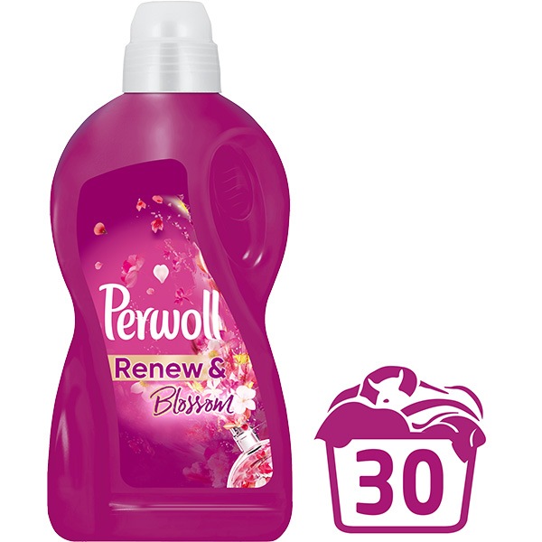 Detergent lichid PERWOLL Renew & Blossom, 1.8L, 30 spalari