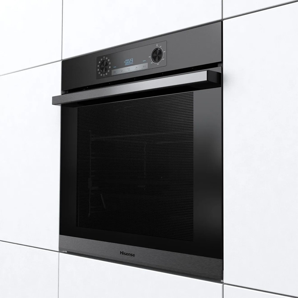 Cuptor incorporabil HISENSE BSA65226AB, Electric, Autocuratare Aqua Clean, 77 l, Clasa A, negru