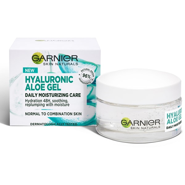 Crema hranitoare cu acid hialuronic si extract de aloe vera organica Garnier Skin Naturals, 50 ml