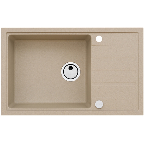 Chiuveta bucatarie ALVEUS INTERMEZZO 130 G55, 1 cuva, picurator reversibil, compozit granit, bej