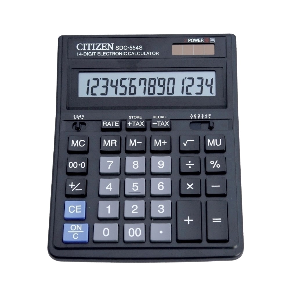 Sympathetic field successor Calculator de birou CITIZEN SDC-554S, 14 cifre, negru