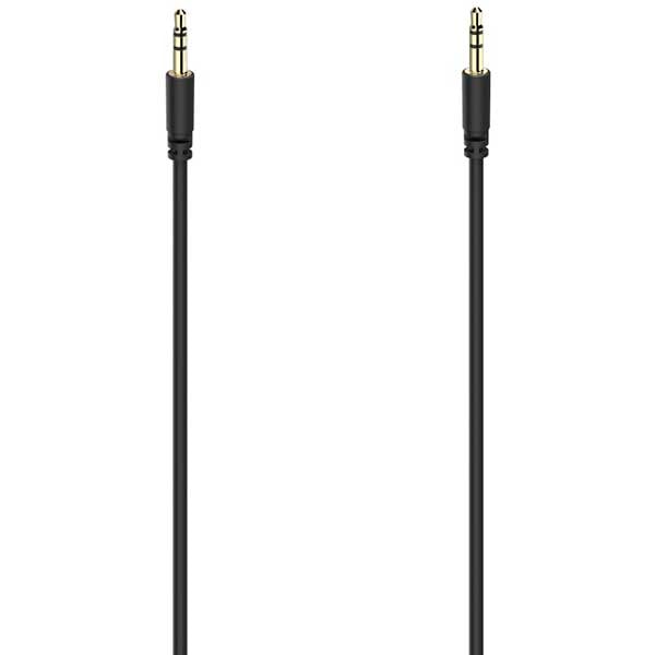Cablu audio HAMA 56534, Jack 3.5mm - Jack 3.5mm, 1m, negru