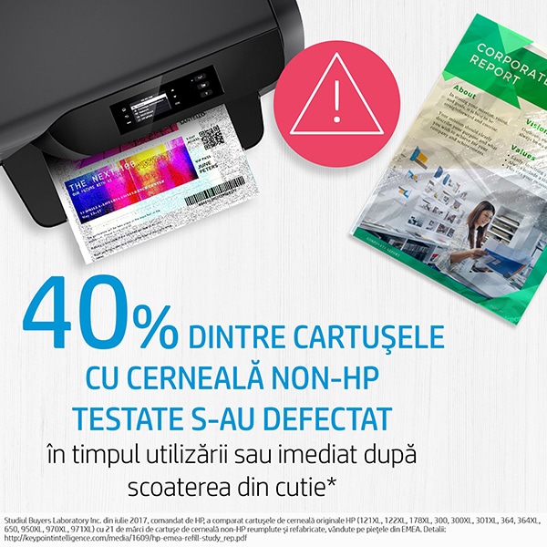 Cartus original HP 652 (F6V25AE), negru