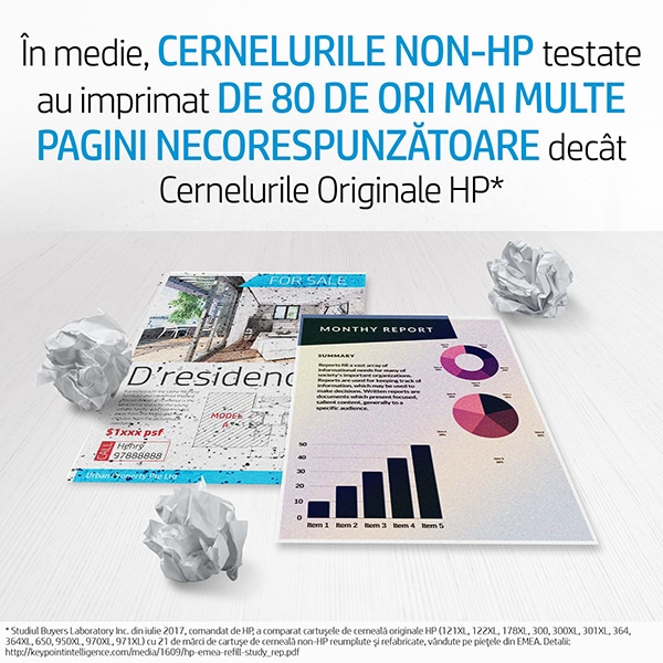 Cartus original HP 652 (F6V25AE), negru