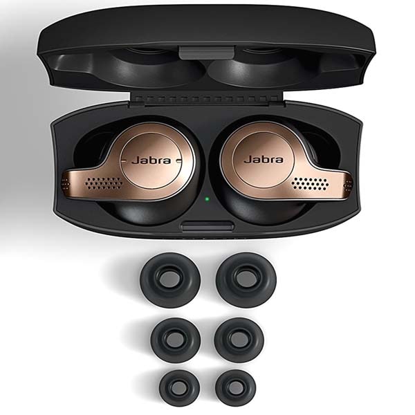 Casti JABRA Elite 65t, True Wireless, Bluetooth, In-Ear, Microfon, negru-auriu