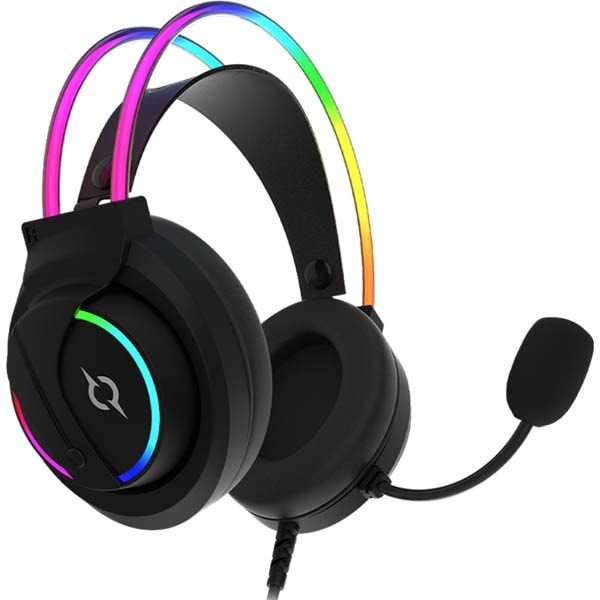 Casti Gaming AQIRYS Cygnus, USB, 7.1 surround, negru