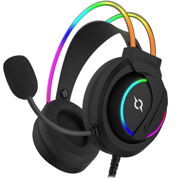 Casti Gaming AQIRYS Cygnus, USB, 7.1 surround, negru