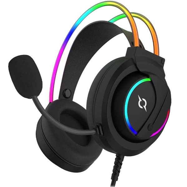 Casti Gaming AQIRYS Cygnus, USB, 7.1 surround, negru