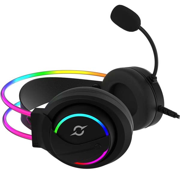 Casti Gaming AQIRYS Cygnus, USB, 7.1 surround, negru