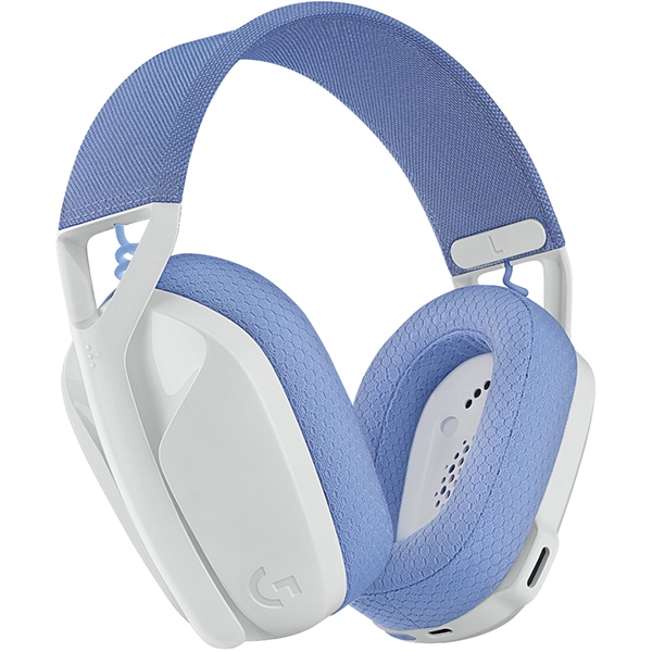 Casti Gaming Wireless LOGITECH G435 Lightspeed, multiplatforma, 3.5mm, USB-C, alb