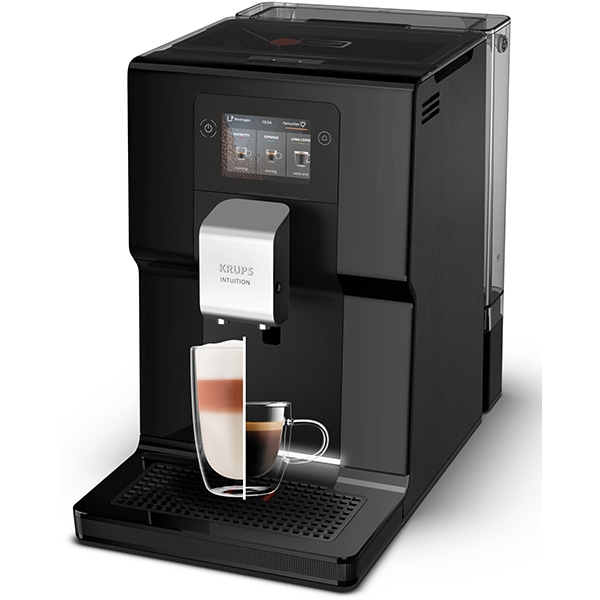Espressor automat KRUPS Intuition EA873810, 3l, 1450W, 15 bar, negru-argintiu
