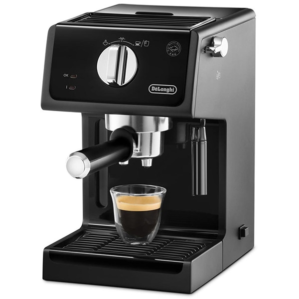 Espressor manual DELONGHI ECP 31.21, 1.1l, 1100W, 15 bar, sistemul Cappuccino, negru-argintiu