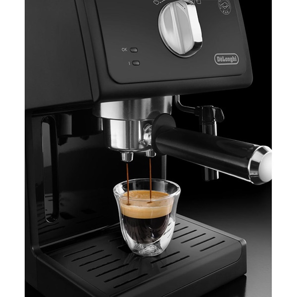 Espressor manual DELONGHI ECP 31.21, 1.1l, 1100W, 15 bar, sistemul Cappuccino, negru-argintiu