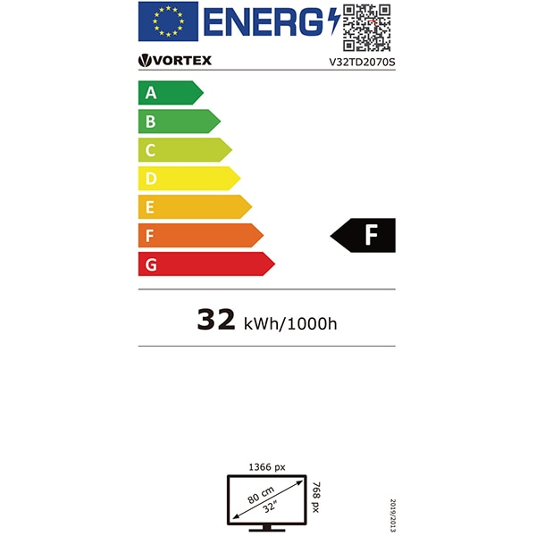 Televizor LED Smart VORTEX 32TD2070S, HD, 80cm