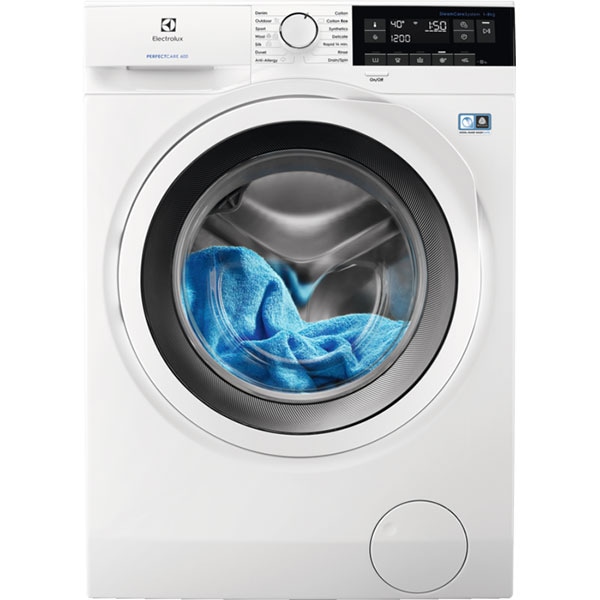 Masina de spalat rufe frontala ELECTROLUX EW6F328W, 8 kg, 1200rpm, Clasa D, alb