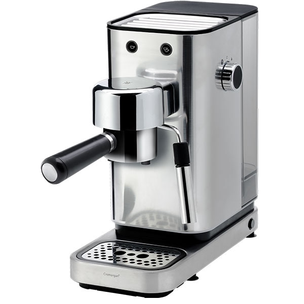 Espressor manual WMF Lumero 412360011, 1l, 1400W, 15 bar, sistem Thermoblock, argintiu-negru
