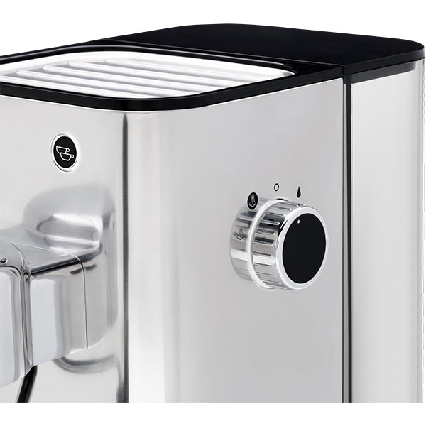 Espressor manual WMF Lumero 412360011, 1l, 1400W, 15 bar, sistem Thermoblock, argintiu-negru