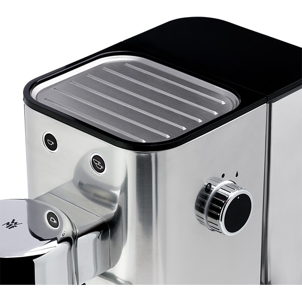 Espressor manual WMF Lumero 412360011, 1l, 1400W, 15 bar, sistem Thermoblock, argintiu-negru