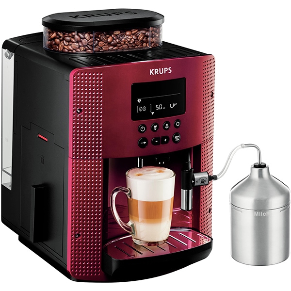 Espressor automat KRUPS Essential EA816570, 1.7l, 1450W, 15 bar, rosu-negru