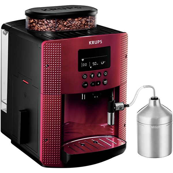 Espressor automat KRUPS Essential EA816570, 1.7l, 1450W, 15 bar, rosu-negru