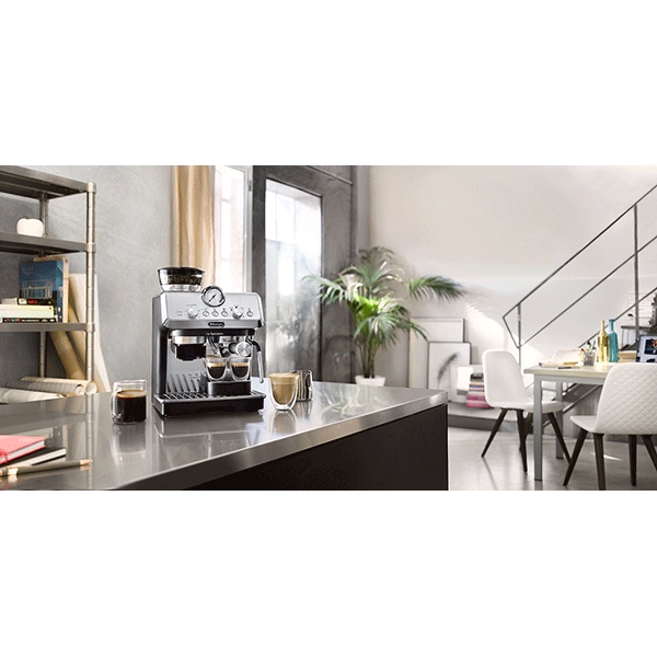 Espressor manual DELONGHI La Specialista Arte EC9155MB, 1.5l, 1400W, 15 bar, Tehnologie Active Temperature Control, negru-argintiu